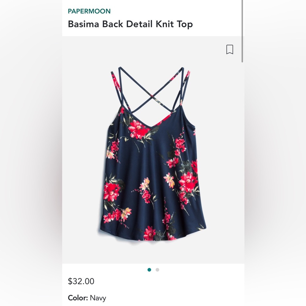 Papermoon Basima Back Detail Knot Top